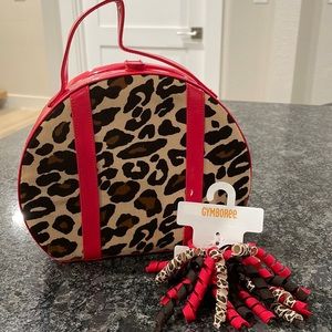 Gymboree Leopard Purse and Pony Tail Bow